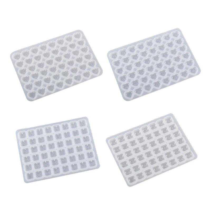 

Diy Drop Glue Square Heart Single and Double Hole Alphanumeric Bracelet Mold