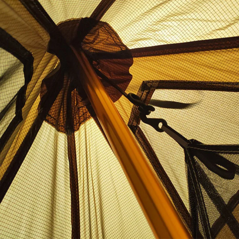 Палатка-пирамида летняя сверхлегкая с сеткой противомоскитная