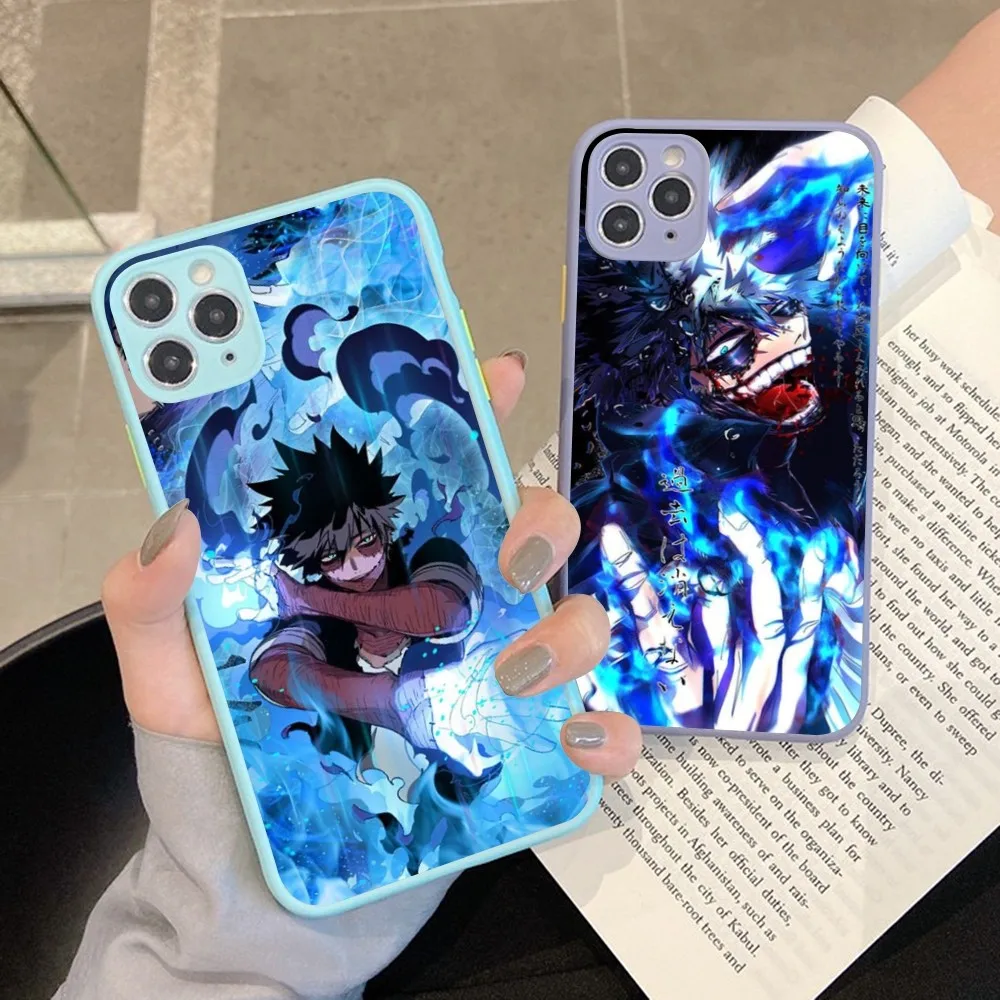 Cartoon Characters D-Dabi Phone Case For IPhone 14 11 12 13 Mini Pro Max 8 7 Plus X XR XS MAX Translucent Matte Cover