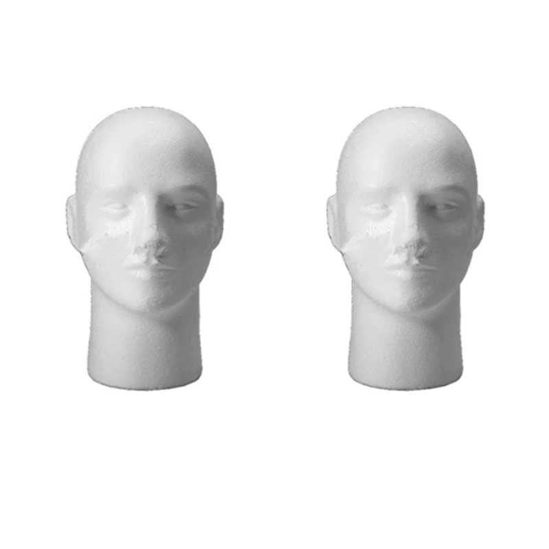 

10X Male Female Foam Styrofoam Mannequin Manikin Head Stand Model Wig Hat Display