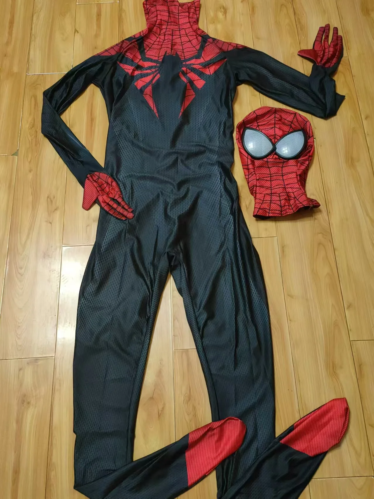 Фото Костюм для косплея Superior SM, костюм супергероя Superior BUG Man, комбинезон с 3D-печатью из спандекса, костюм Зентай для Хэллоуина, для взрослых. №2