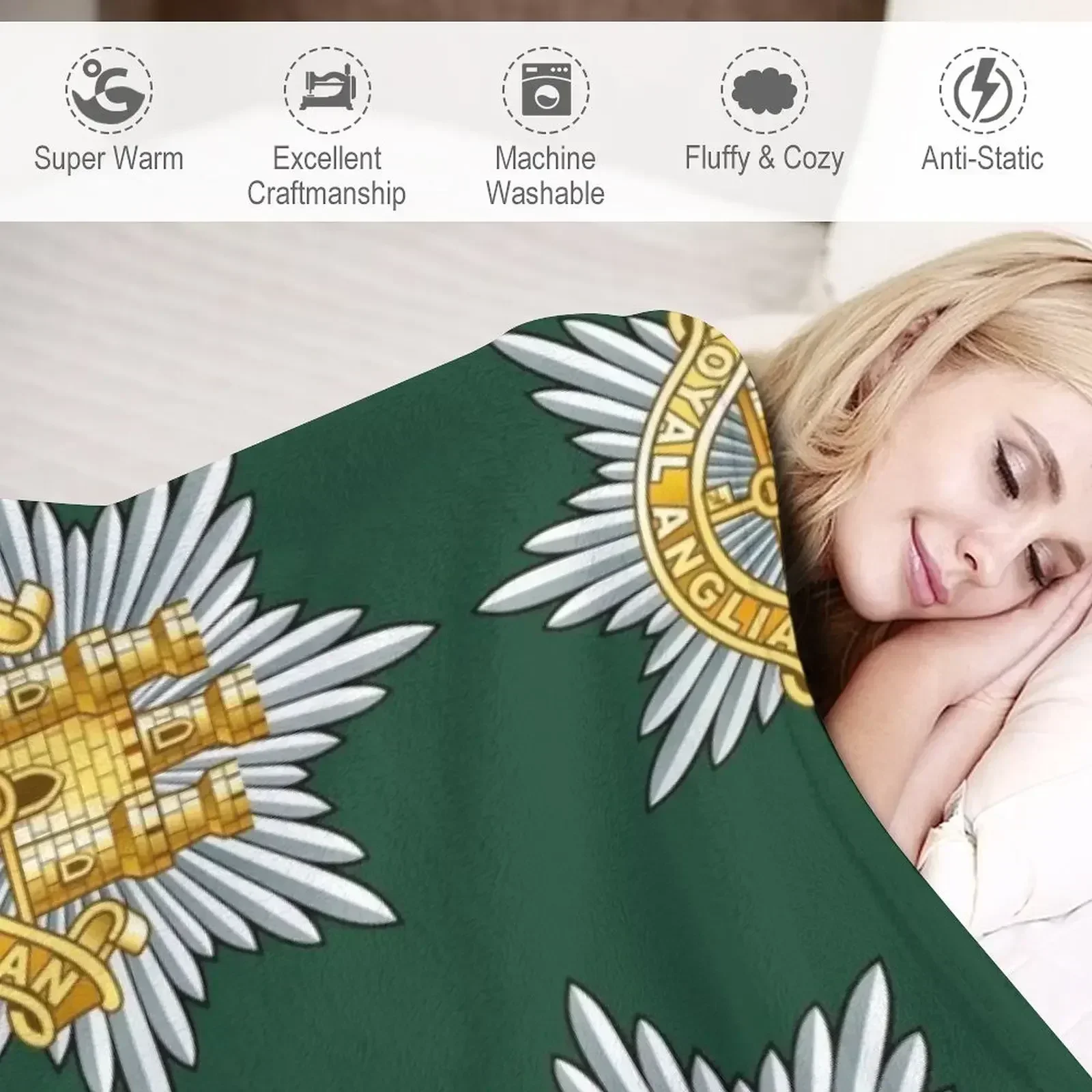 Королевский анганский полный значок одеяло милые утяжеленные роскошные одеяла