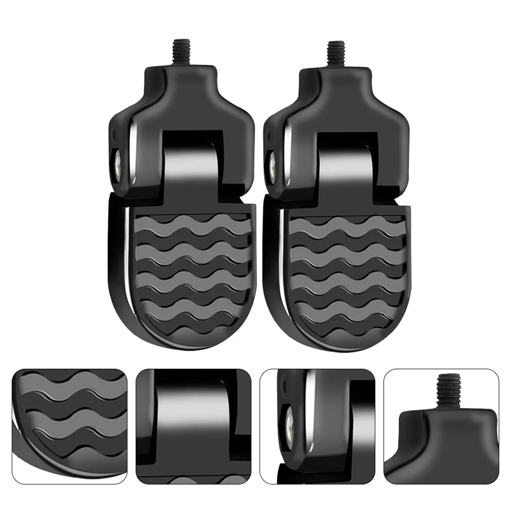 

Bike Pedal Footrest Foldable Rear Nonmountain Pedals Folding Mtb Aluminium Alloy Peg Platformpegs Flat Mini Metal Foot Electra