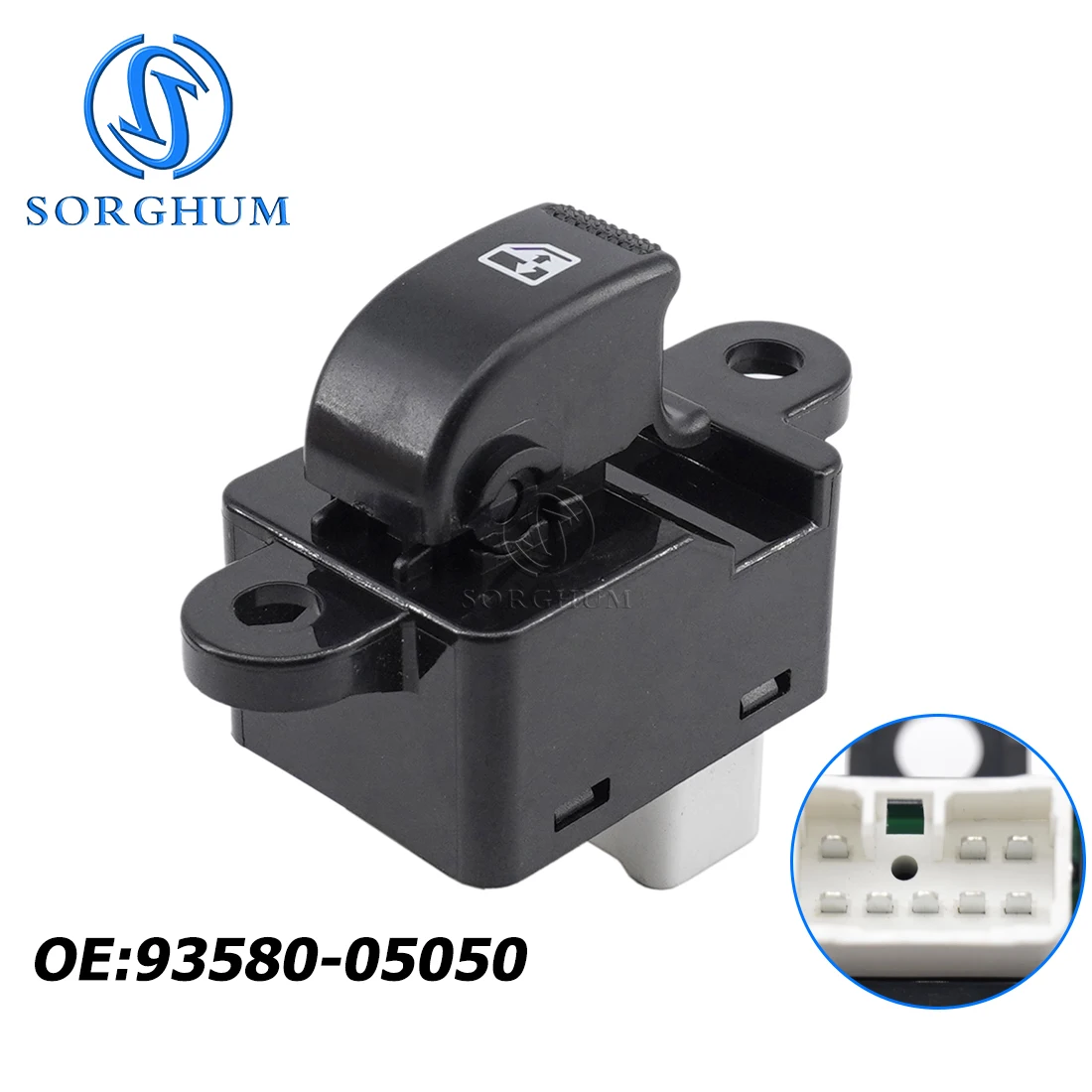 

SORGHUM New Passenger Side Window Lifter Control Switch For Hyundai Santro 2005-2009 ATOS PRIME 2002-2008 93580-05050 9358005050