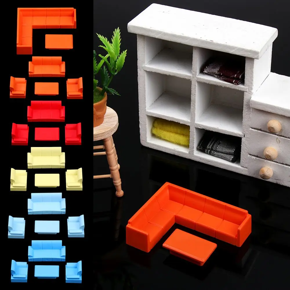 

Аксессуары 1:12, Подарочный миниатюрный кукольный домик, диван, миниатюрная мебель, детские игрушки, куклы, имитация мебели