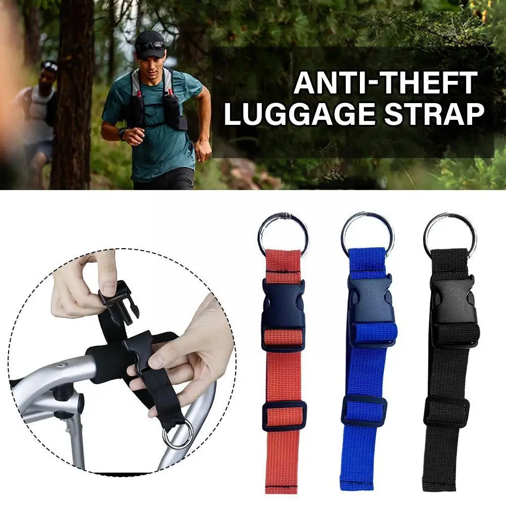 

Женская Портативная Черная нейлоновая Противоугонная Сумка-держатель для багажа J0P8