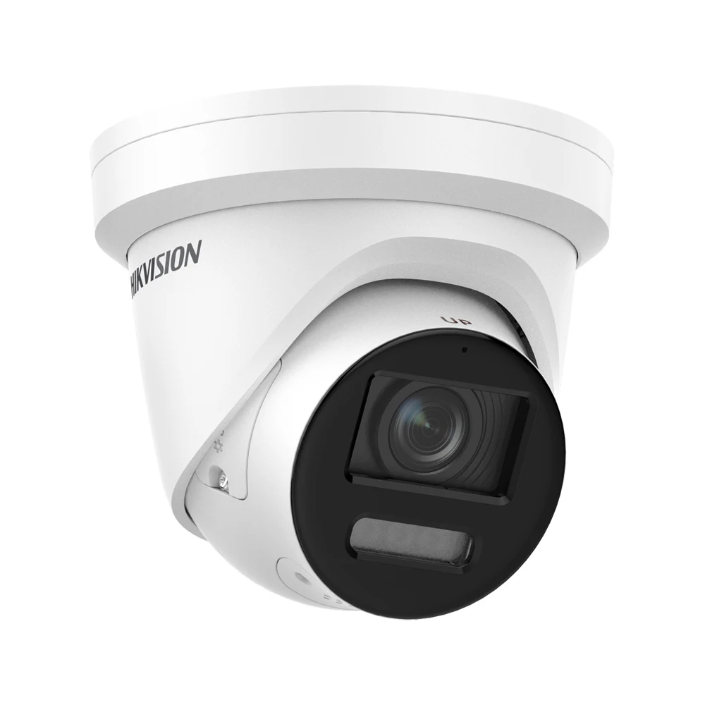 Скидка Hikvision DS-2CD2387G2-LSU/SL 8MP 4K ColorVu AcuSense Встроенный микрофон стробоскосветильник звуковая сигнальная башня CCTV IP-камера