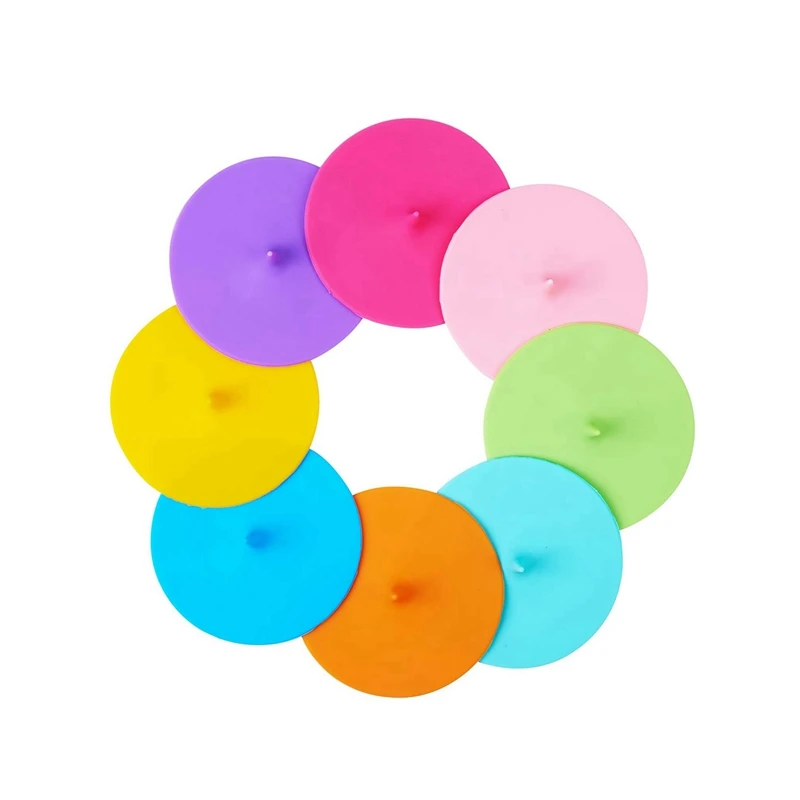 

Силиконовые крышки для чашек, крышка для капли, 8 комплектов, герметичная Герметичная крышка для кружек, силиконовые крышки для чаши, крышки ...