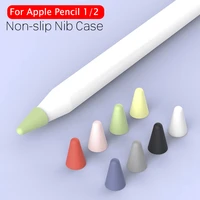5pcs stylus pen tip silicone protector for apple pencil 1 2 durable wear resistant nibs cover for apple pencil 12 generation