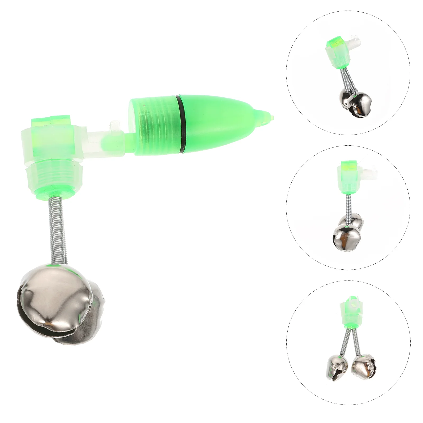 

Bell Light Night Indicator Bite Alarm Alert Rod Bait Ledbobbin Ring Accessories Clip Bells Dual Twin Portable Catfish Bulb Pole