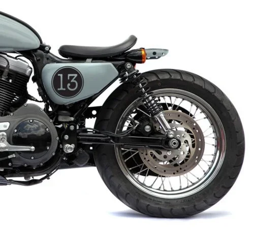 

Для (4x) 4 "Счастливый номер 13 винтажный Cafe Racer, Rat, Bobber мотоциклетные наклейки на танк