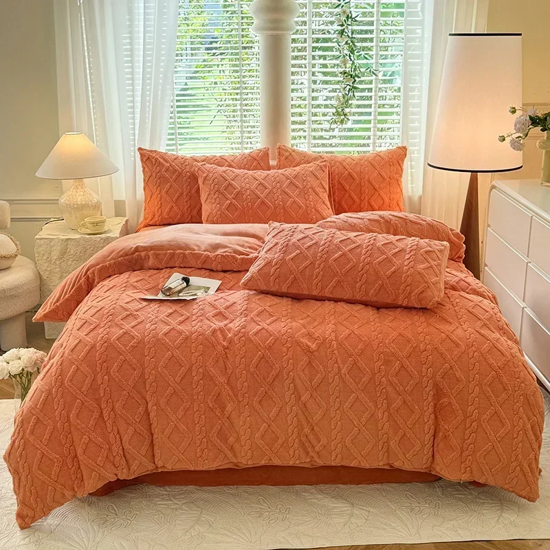 Tafuru молочный флисовый комплект одиночного одеяла осень/зима утолщенный теплый