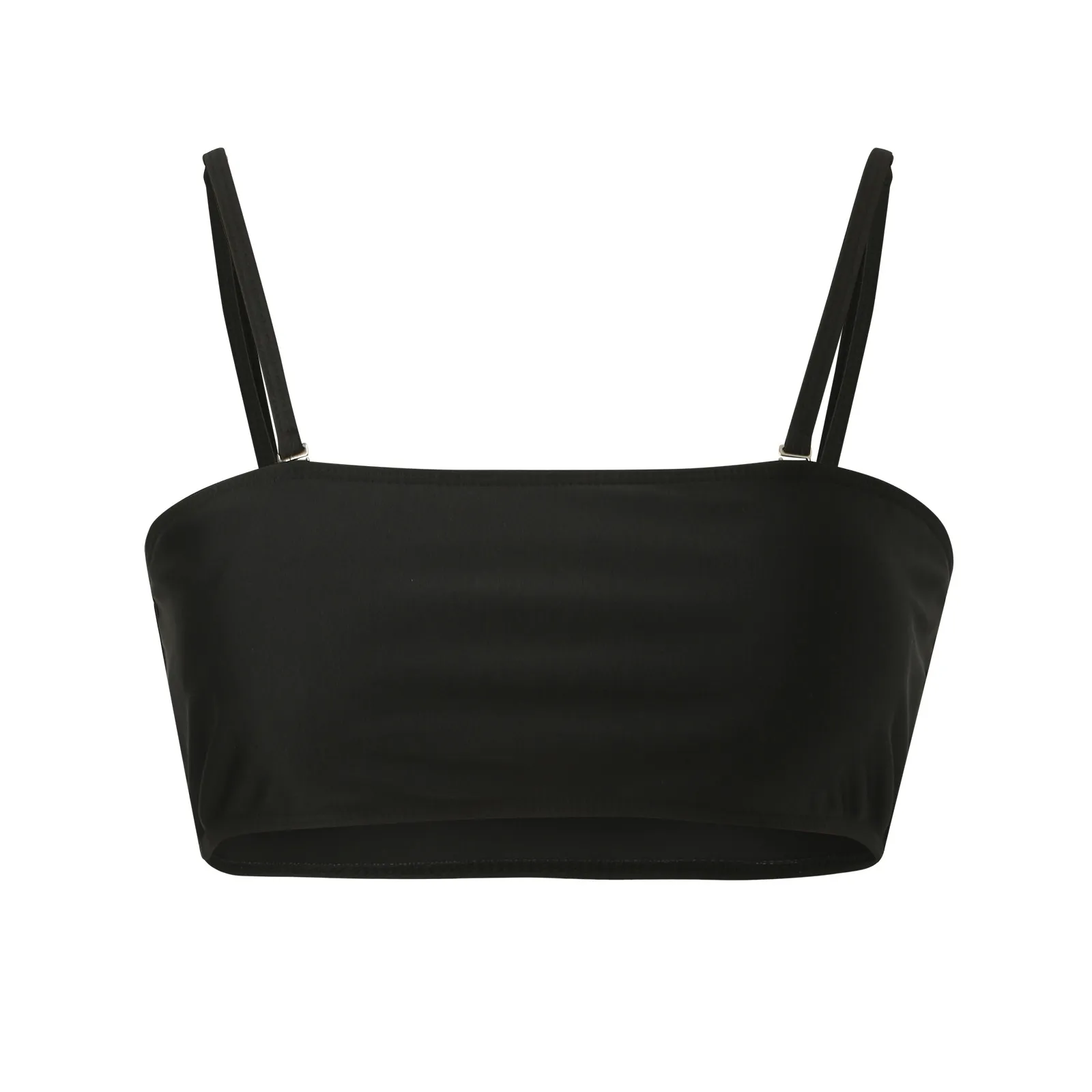 Съемные топы-трубы пикантные однотонные купальники бикини топы 2024 летние