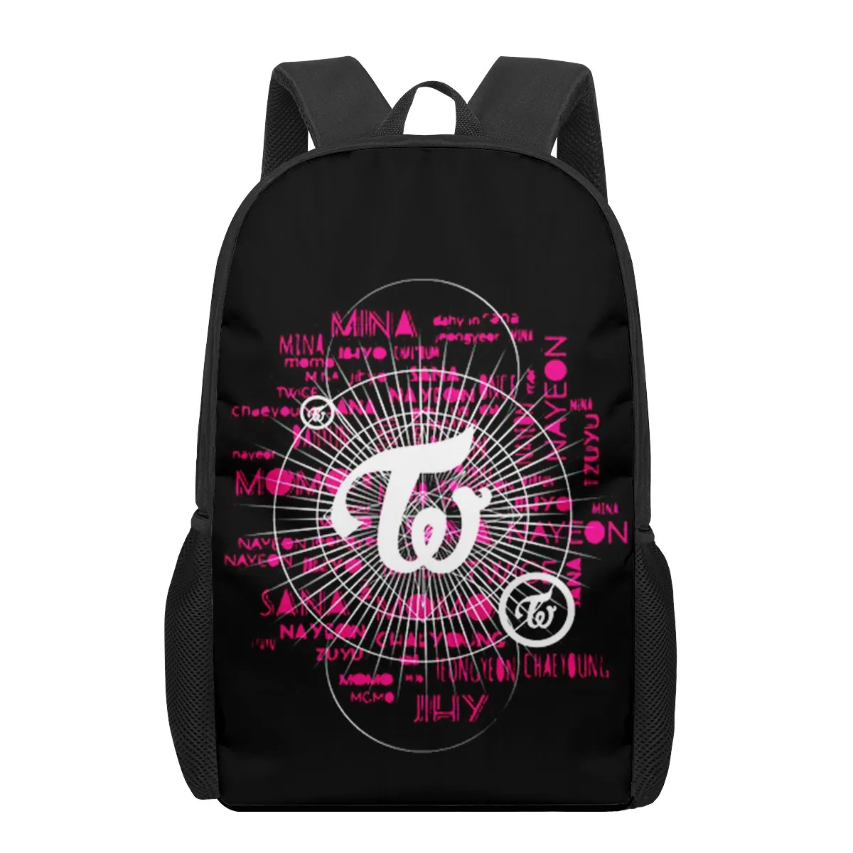 TWICE logo Children School Bag for Toddler Printing Kid's Backpack Schoolbag Shoulder Bag Boys Girls Book Bags Mochila infantil
