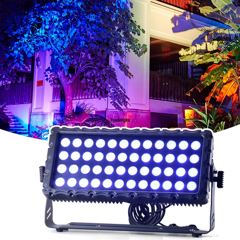 

6pcs IP65 waterproof LED city color wash light 48x15w rgbwa 5in1 dimmable outdoor led lights wall washer