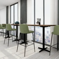 Bar chair modern minimalist high stool dining table cashier island light luxury high-end home back chair