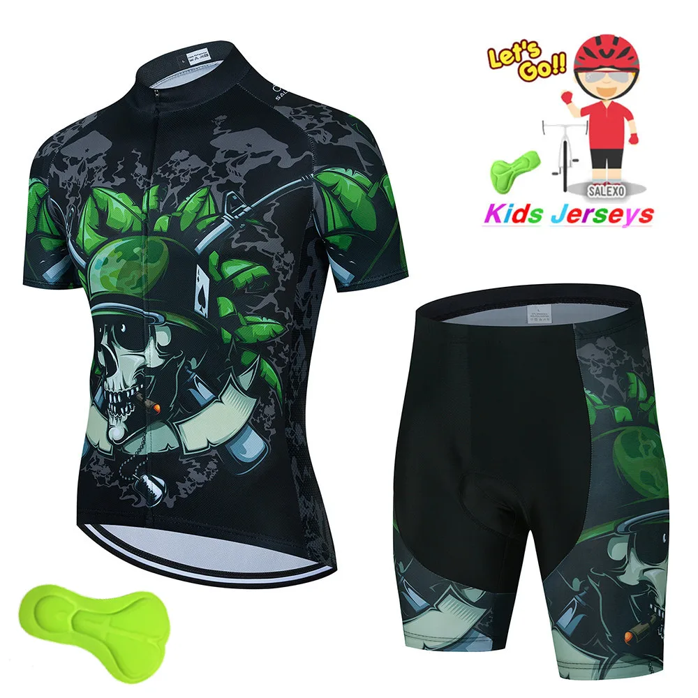 

2022 Kids New Cycling Clothing Breathable Summer Children Cycling Jersey Set MTB Ropa Ciclismo Outdoor Riding Boys Bike Clothing