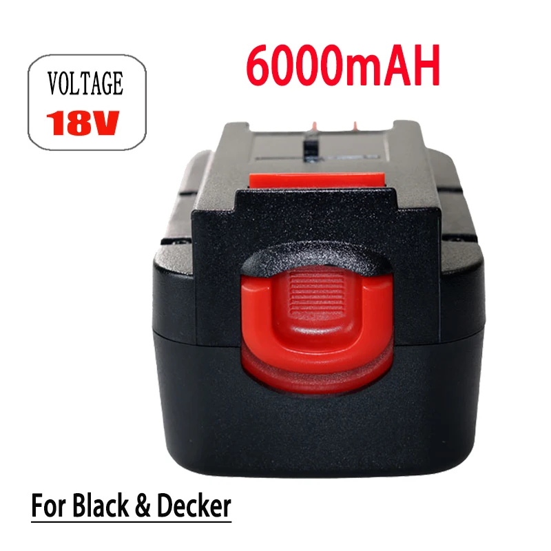 Сменный аккумулятор для электроинструмента, 18 в, 6 А · ч, 8 А · ч, 10 А · ч, для Black & Decker A1718, A18NH, HPB18, Φ FS1800CS, FS1800D, Φ FS1800I Сменный аккумулятор для электроинструмента, 18 в, 6 А · ч, 8 А · ч, 10 А · ч, для Black & Decker A1718, A18NH, HPB18, Φ FS1800CS, FS1800D, Φ FS1800I