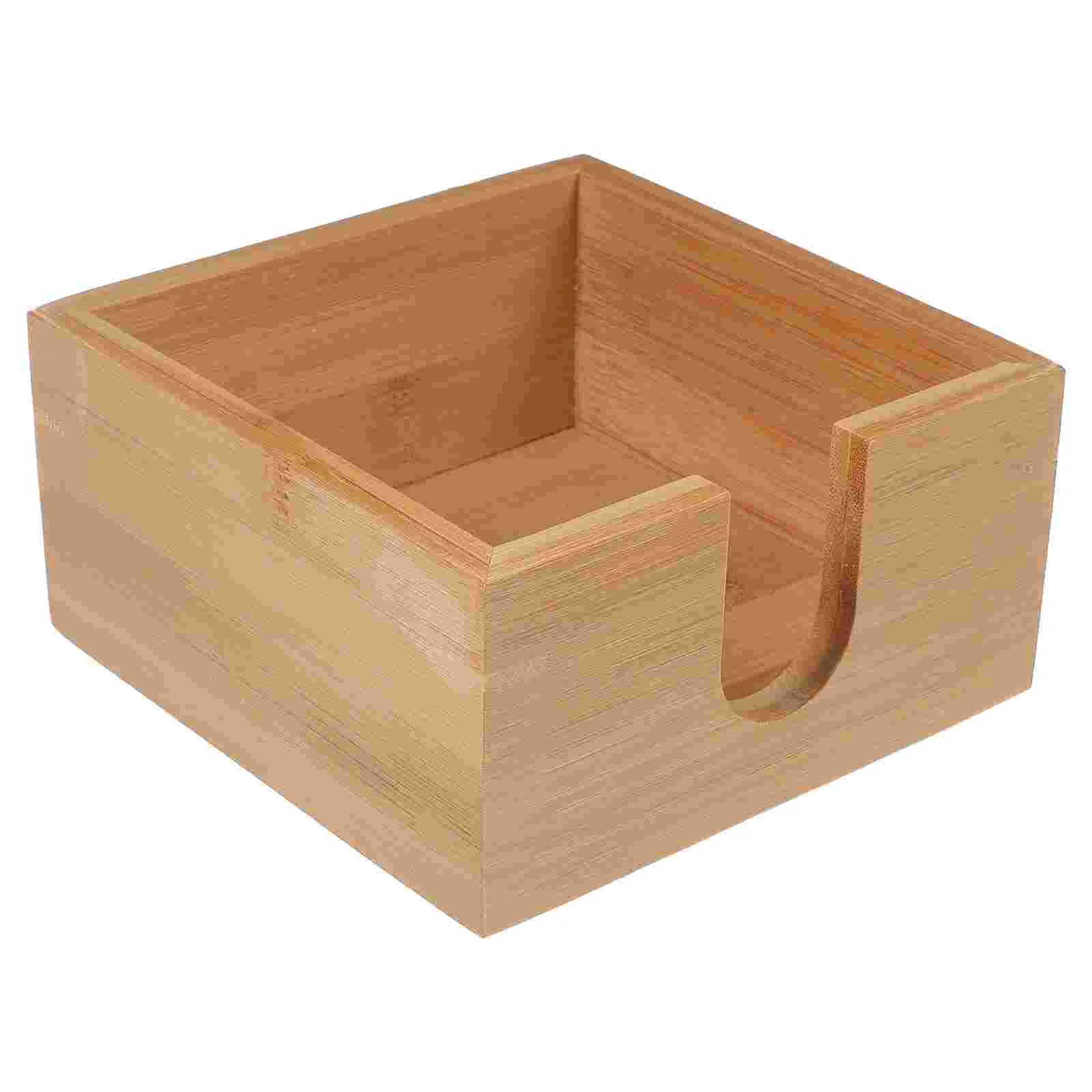 

Toilet Tank Napkin Storage Box Napkins Holder Dispenser For Paper Guest Bathroom Container Table Bamboo Modern Rings