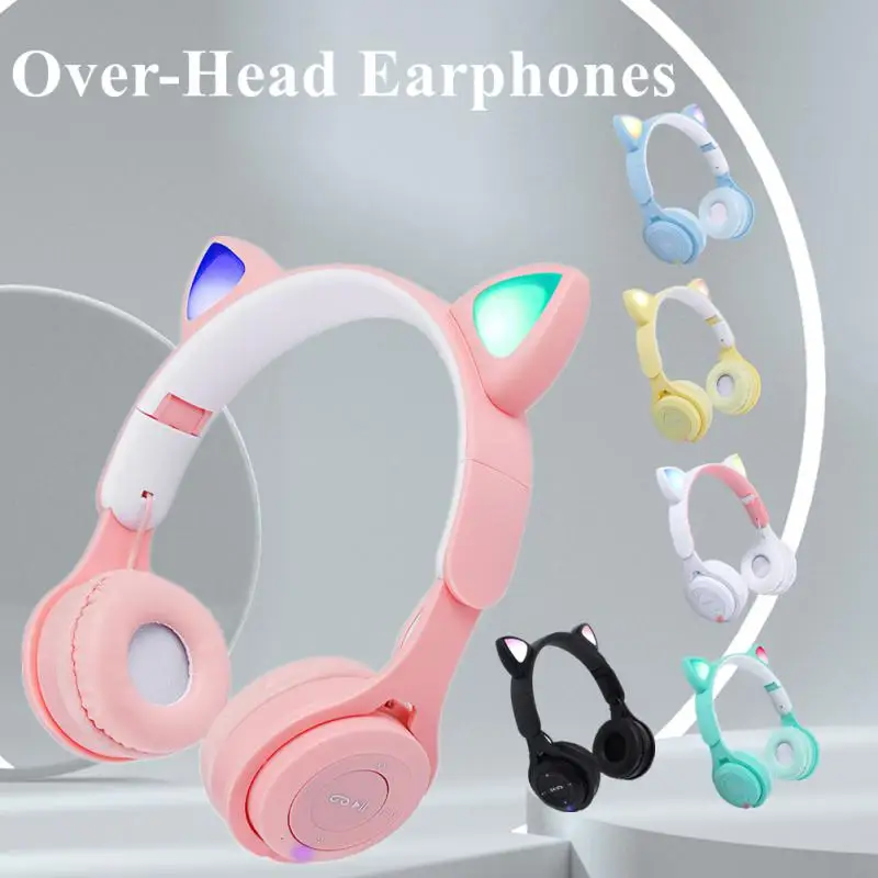 Lightweight And Foldable Buletooth Headsets Gamer Long Battery Life Headphones HiFi Sound Noise-Cancellation Wireless Earphone