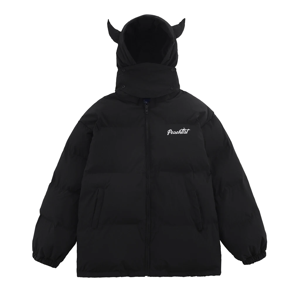 

Хлопковое пальто с капюшоном на молнии для мужчин и женщин, с длинным рукавом