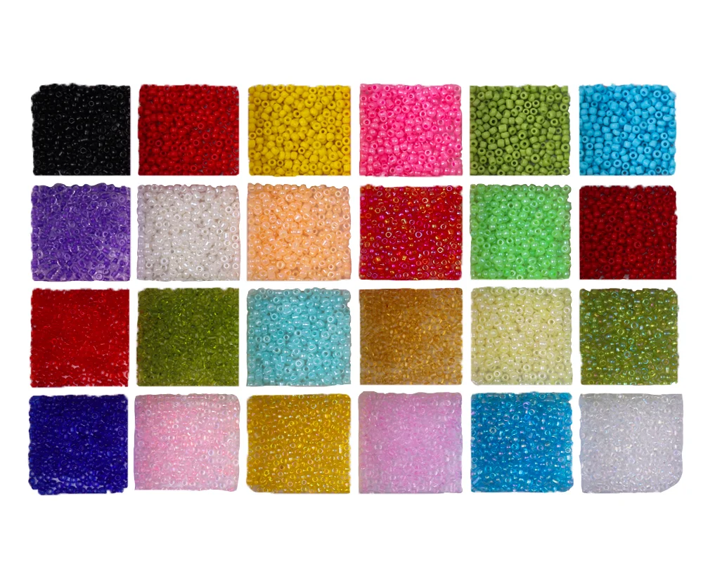 

24 Multicolor Seed Beads Set Jewelry Making Beads For Jewelry Making Handmade DIY Suppliers for Bracelect Necklace Ring 2/3/4mm