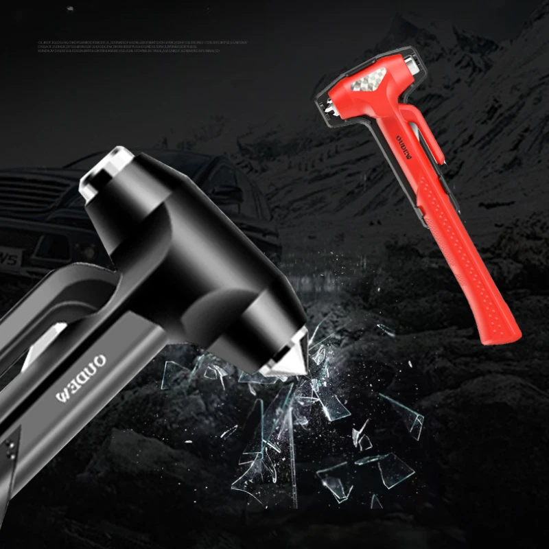 

Автомобильный молоток безопасности с большой ручкой, автомобильный спасательный молоток, аксессуары для салона автомобиля, три в одном