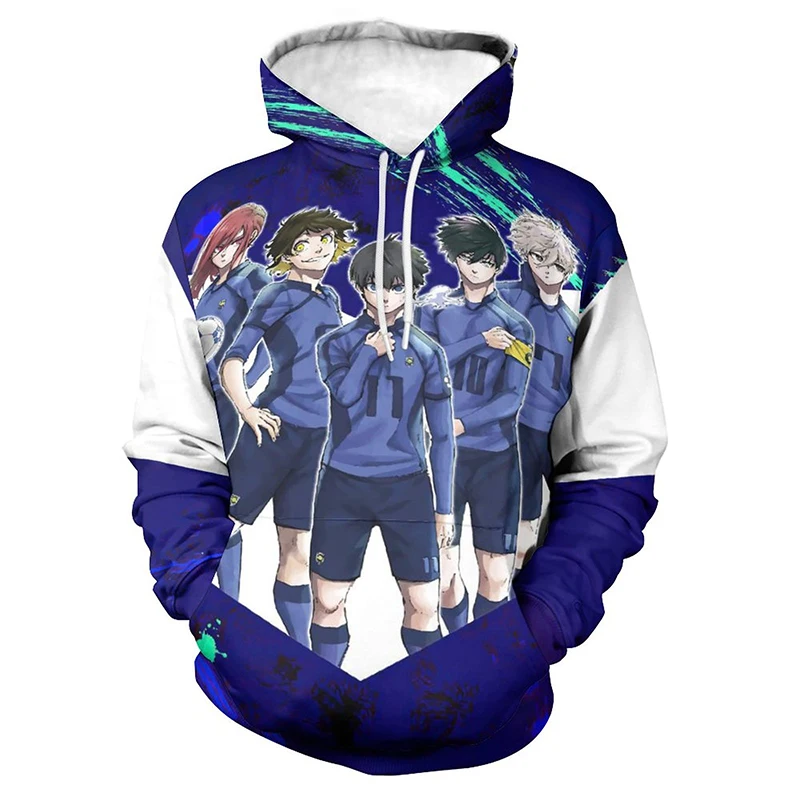 

Anime Blue Lock Graphic Hoodie Men Clothing 3D Comic Bachira Meguru Printed New in Hoodies Women Harajuku Fashion y2k Pullover
