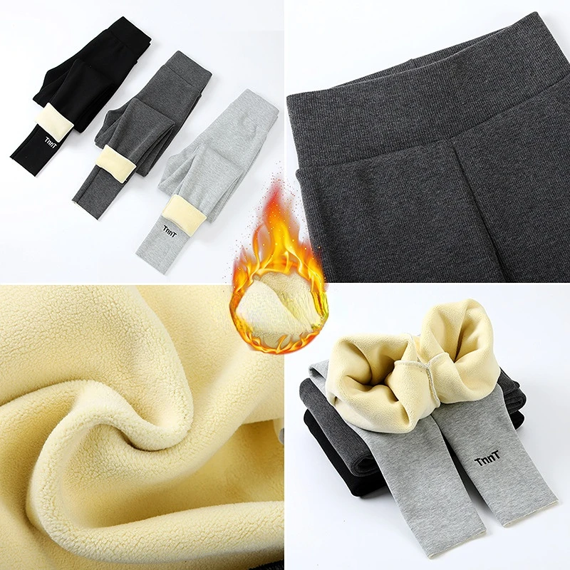 Leggings Women's wear plush thickened warm autumn and winter oversized new elastic waist cotton pants