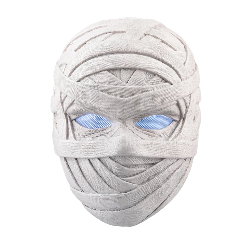 

Coslive Anime Movie Moon Knight Cosplay Mask Resin White-gray Cool Cosplay Accessories Props Collection Gift Halloween