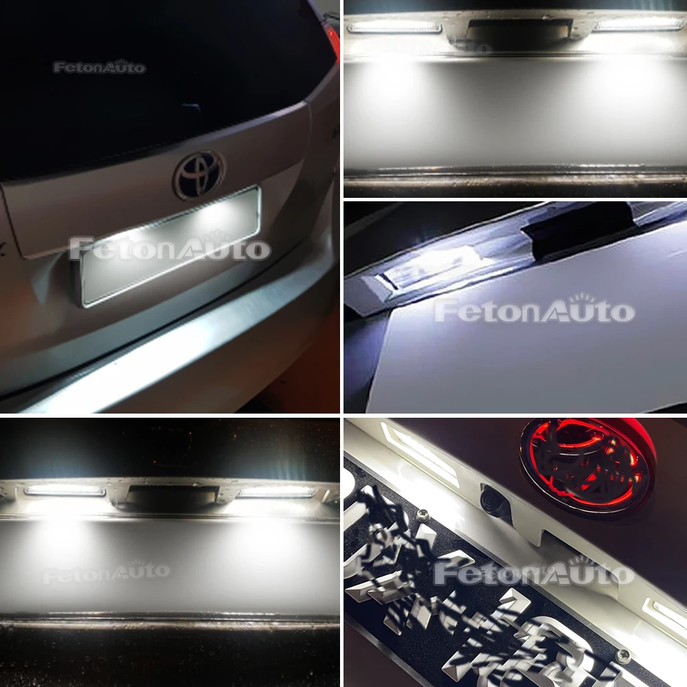 Для Toyota Prius XW20 XW30 Plus/V Venza Matrix RAV4 для Lexus CT200h Scion tC Освещение номерного знака
