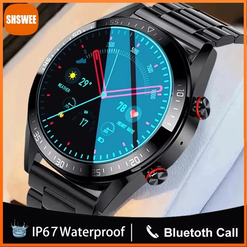 

For Xiaomi Huawei Smart Watch Men Always Display The Time Bluetooth Call IP68 Waterproof Men Smartwatch Men