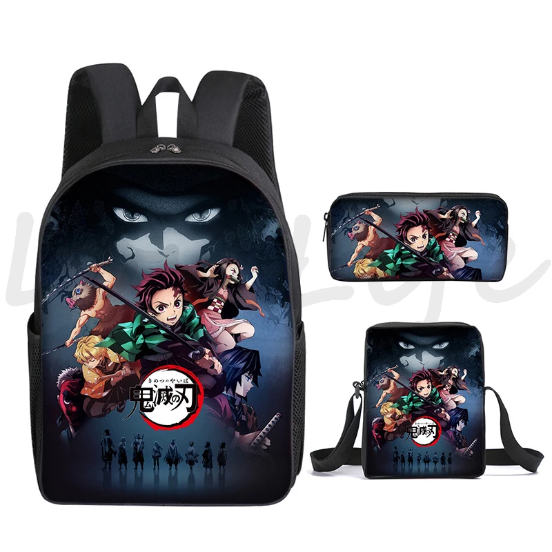 

Demon Slayer Backpack Kamado Nezuko 3D Print Anime Bag New Bookbags Children Rucksack Mochila Kimetsu No Yaiba Schoolbags Gifts