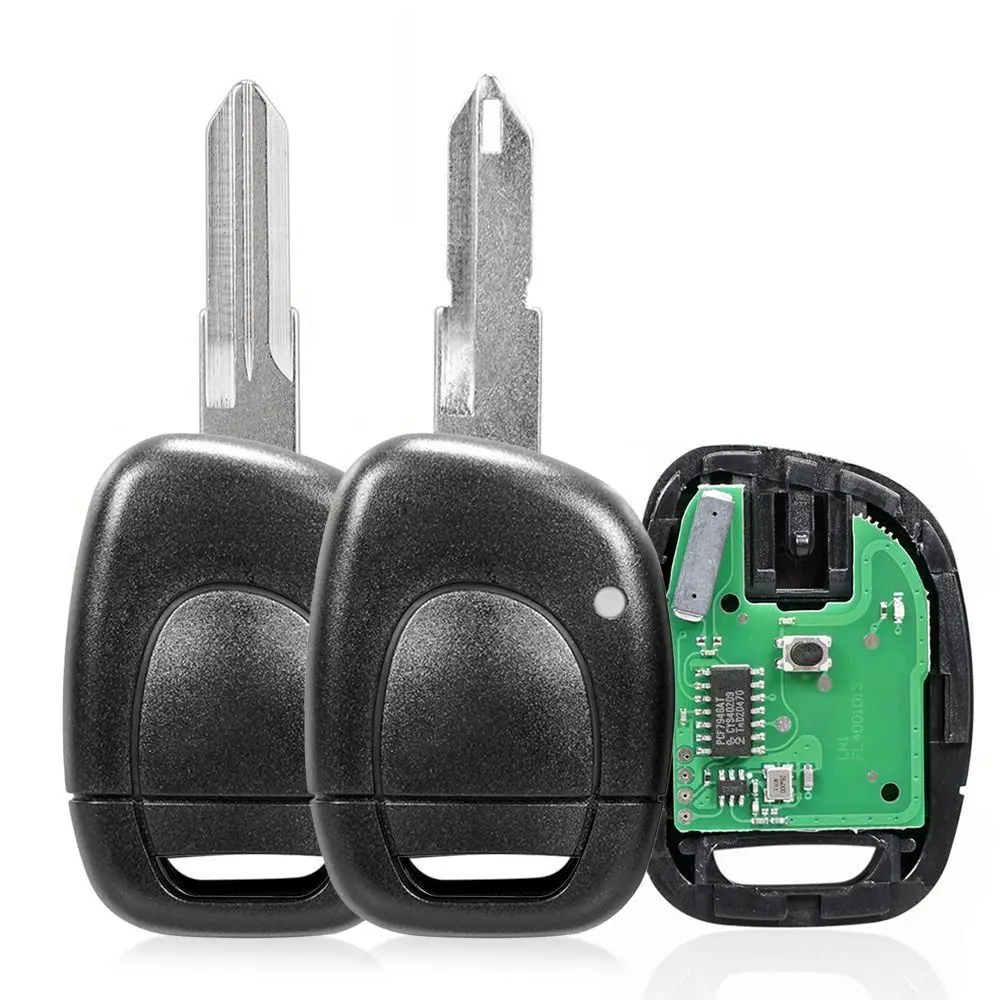 

1 Button 433Mhz Car Remote Key Fit For Renault Clio Master Twingo Kangoo Uncut NE73 VAC102 Blade ID46 PCF7946 Chip Shell
