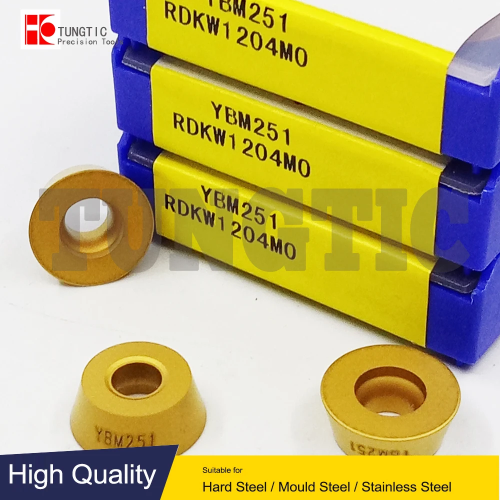 

RDKW1204MO YBM251 фрезерный станок с ЧПУ, токарный станок, Обрабатывающие инструменты, токарный инструмент, токарные инструменты для металла, вставки RDKW 1204MO