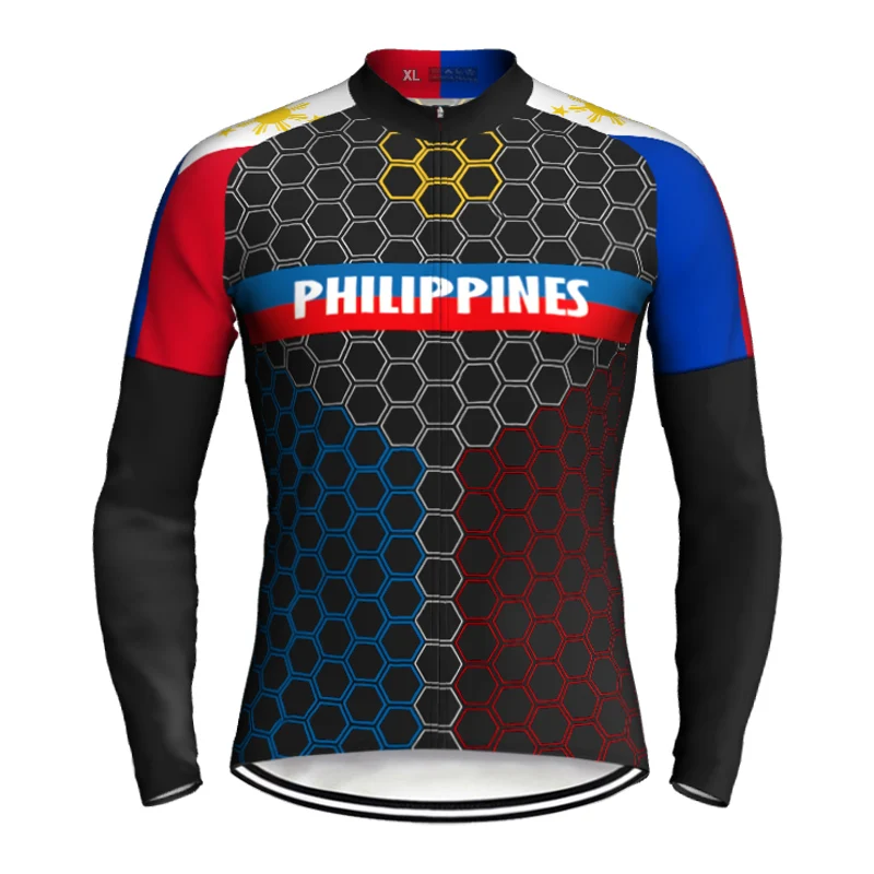 

Philippines Fashion Long Sleeve Bike Jersey Clothes Bicycle Top Cycling Wear Coat Downhill Road Zipper Jacket Gear Sport Shirt