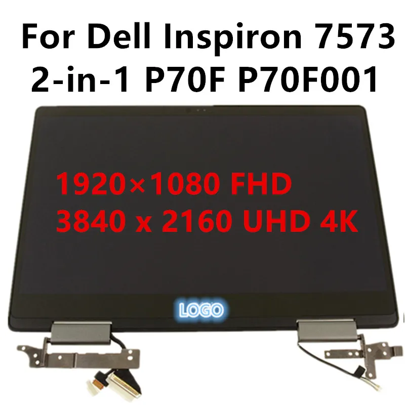 Оригинал 15 6 дюйма для Dell Inspiron 7573 2 в 1 P70F P70F001 4K UHD FHD сменный сенсорный ЖК-экран