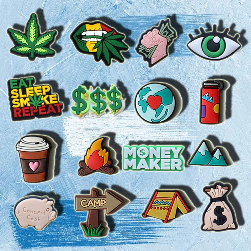 

Shoe Charms Decorations Fits for Crocs Accessories Money Camping Pins Boys Girls Kids Women Teens Christmas Gifts Party Favors