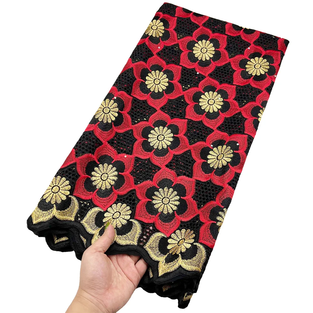 Золотая швейцарская вуаль кружева в Швейцарии африканская кружевная ткань 2 5