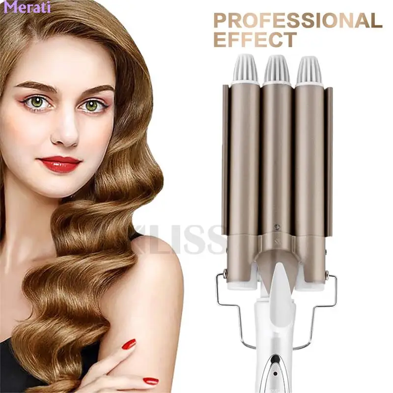 

Triple Barrel Curling Iron Ceramic Hair Curler Waver Wand Curly Tongs Hair Crimper Curl Tool 3 Barrels Curling Iron Hair Styler