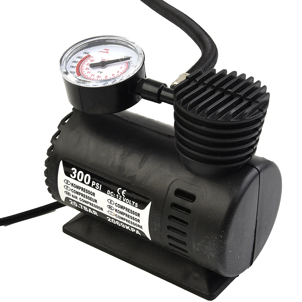 

Inflator Electric Air Pump 300 PSI Accessories Parts Portable Replacement Vehicle 1pcs 25L/min Compressor Igniter Use Useful