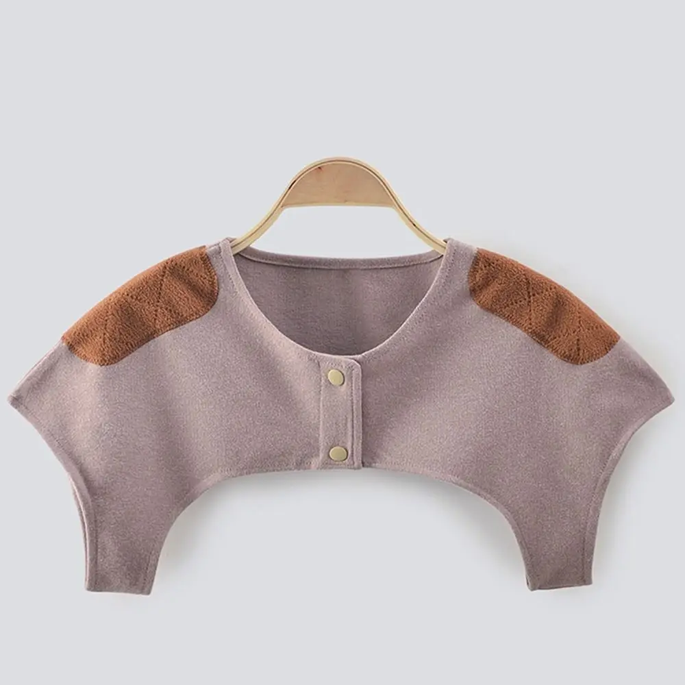 Дышащая теплая наплечная подушка плюшевая сохраняющая тепло защита спины