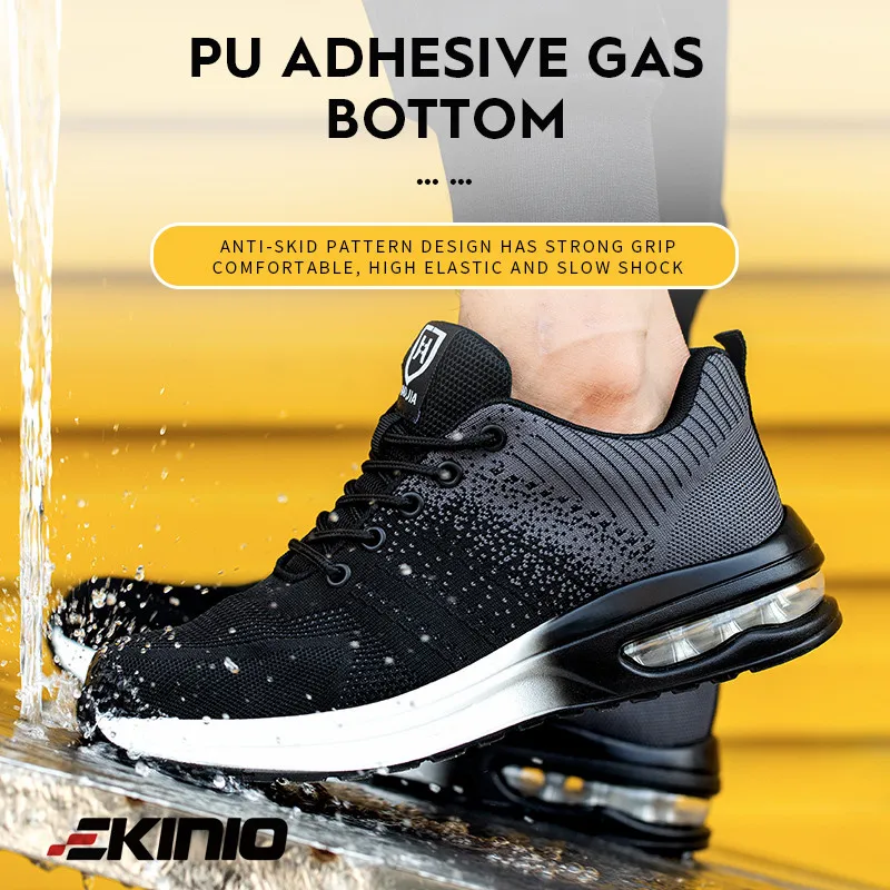 Мужские Модные Защитные Ботинки Неразрушимые Рабочие Кроссовки Со Стальным