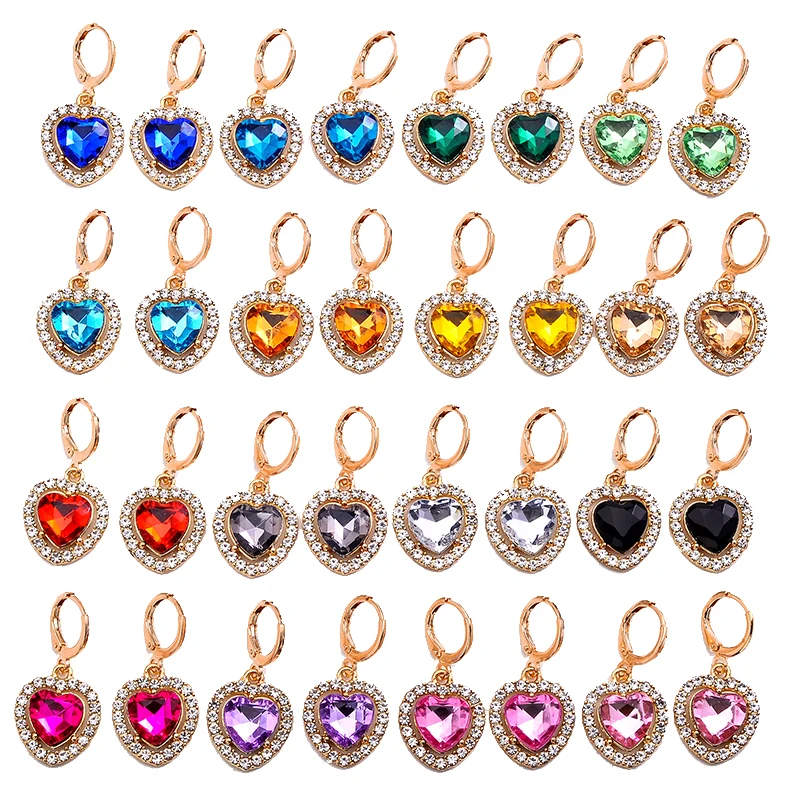 Женские серьги-кольца из акрила 5 пар