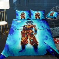 goku blue duvet cover comfortable quilt home decora design universal bedding set bedclothespillowcase 3pcs
