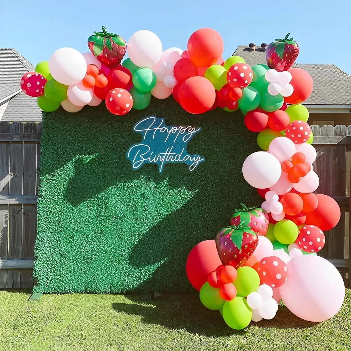 

97 шт красный клубничный воздушный шар гирлянда арочный комплект клубничная тема для девочек декор для дня рождения воздушный шар детский душ свадебное украшение