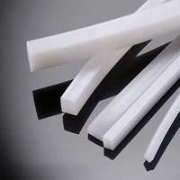 123m white silicone solid strip anti oil high temperature seal gasket rubber square sealing weatherstrip
