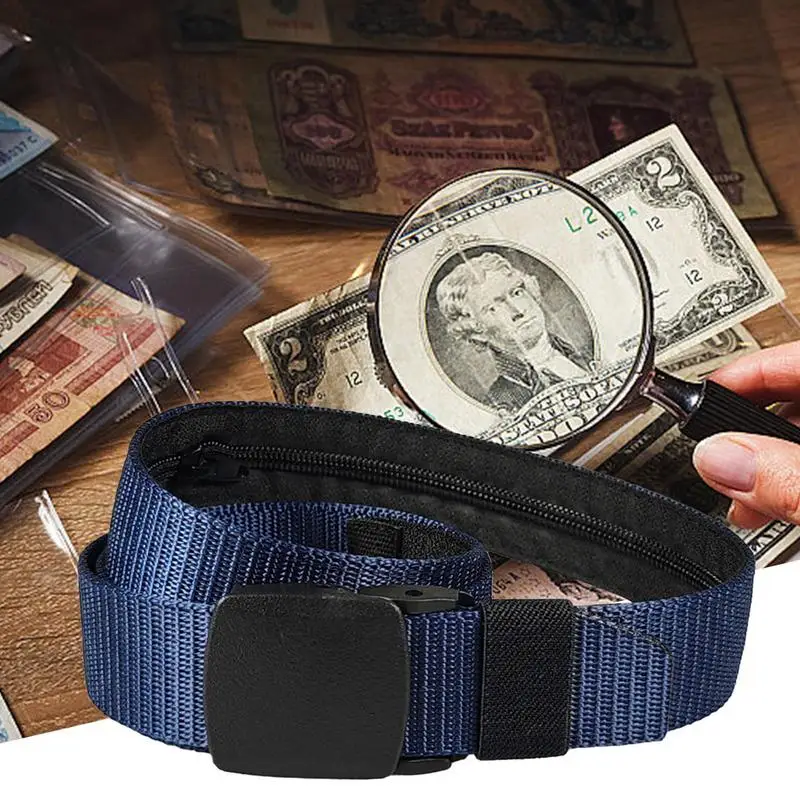 Дорожный карманный ремень с карманом для наличных денег защитный ценных случаев