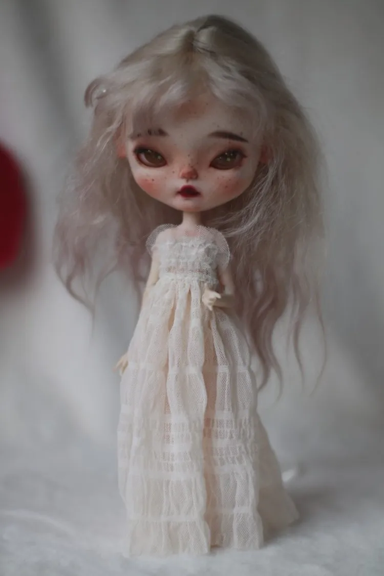 Платье на подтяжках для кукол сетчатая юбка шарнирных (подходит Blyth Azone MMK jerfish Ob24