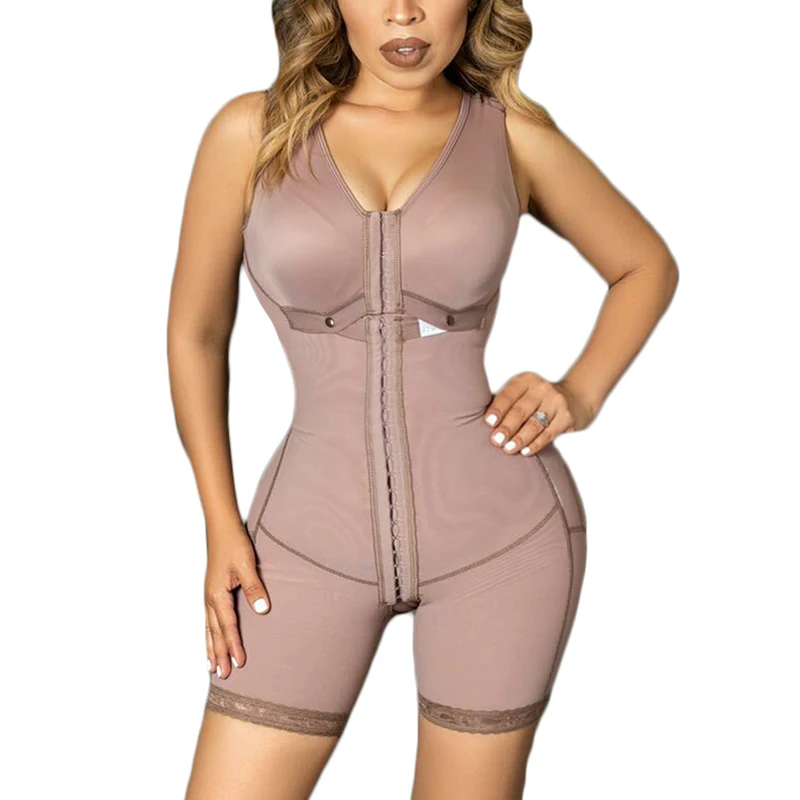 Double Button Sleeveless Shapewear with Eye n Hook Daily Use